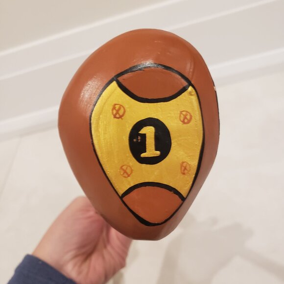 Wooden golf themed large fork and spoon - Picture 5 of 10